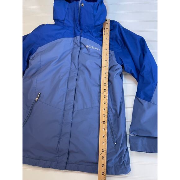 Columbia 3 in 1 Interchangeable Jacket Fleece Hooded Coat Size Girls Large 14/16 - Picture 3 of 12